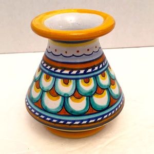 Deruta Italy Italian Small Ceramic Vase